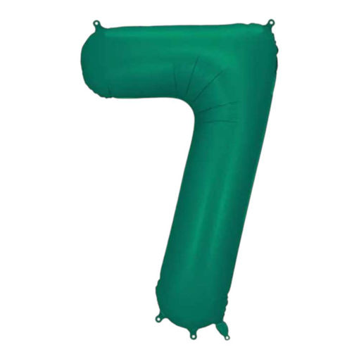 Picture of FOIL BALLOON NUMBER 7 BOTTLE GREEN 34 INCH